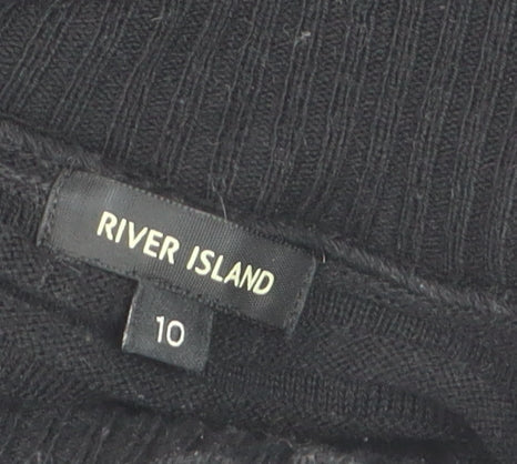 River Island Women’s Black Size 10 Bodycon Knit Dress