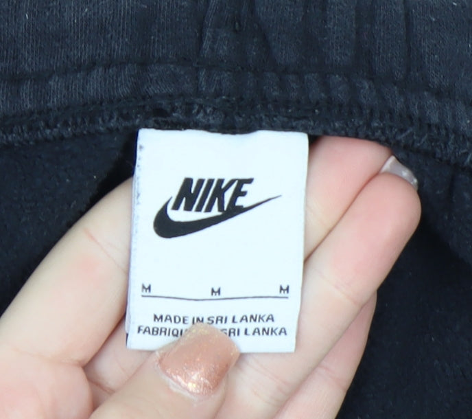 Nike Men's Black Jogger Sweatpants Size M Cotton Fleece