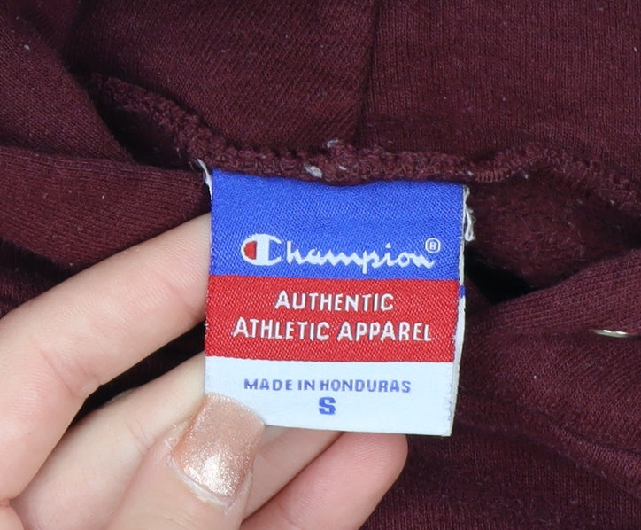 Champion Men's Red Pullover Hoodie S UALR Logo Sportswear