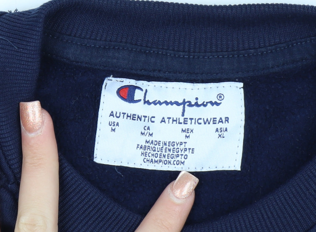 Champion Women's Navy Blue Pullover Sweatshirt Size M