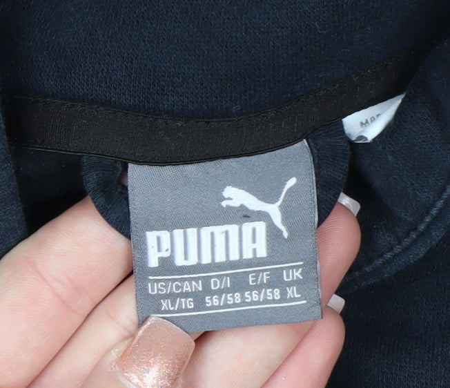 Puma Men’s Black XL Full Zip Sweatshirt High Neck Sports Jacket