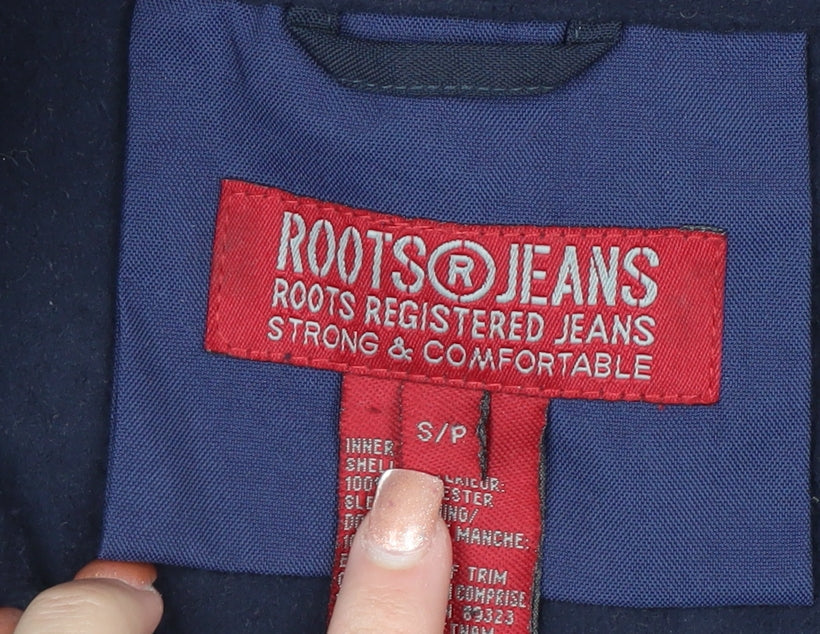 Roots Jeans Men's Blue Full Zip Lightweight Polyester Jacket Size S