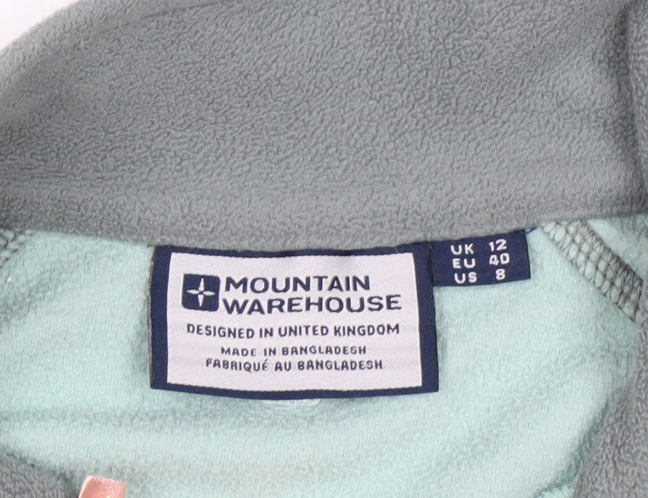 Mountain Warehouse Womens Blue Fleece Pullover Sweatshirt UK 12