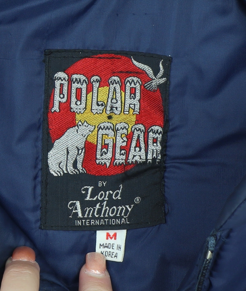 Lord Anthony Men's Blue Padded Nylon Waistcoat Bodywarmer M