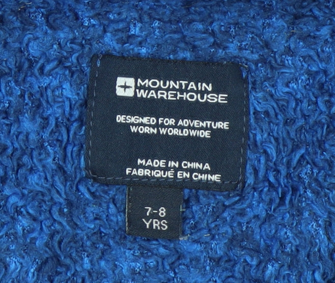 Mountain Warehouse Boys Blue Full Zip Fleece Sweatshirt 7-8 Years