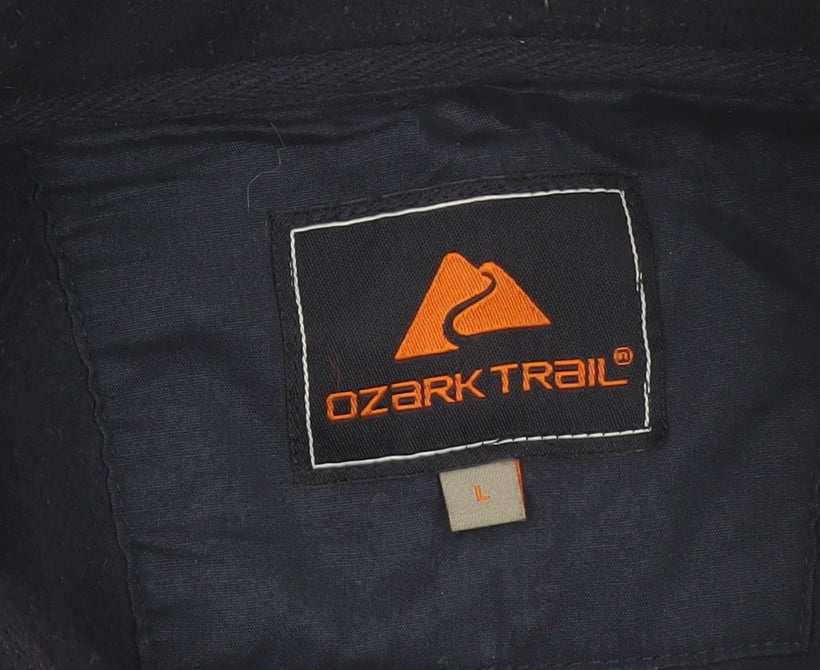 Ozark Trail Men's Blue Fleece Full Zip Outdoor Jacket Size L