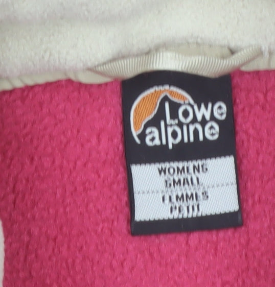 Lowe Alpine Women's Pink Fleece Jacket Size S Outdoor Full Zip