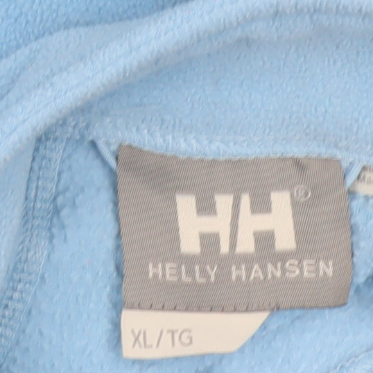 Helly Hansen Women Blue Fleece Pullover Sweatshirt XL 1/2 Zip