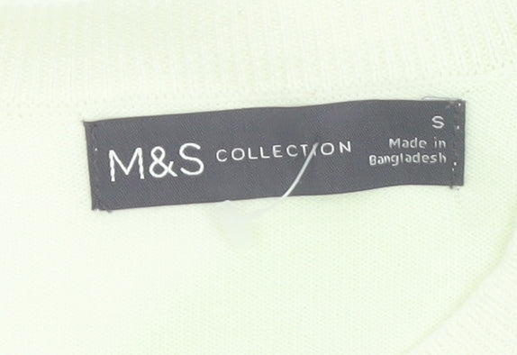 Marks & Spencer Women's Multicoloured Striped Cotton Knit Jumper Size S