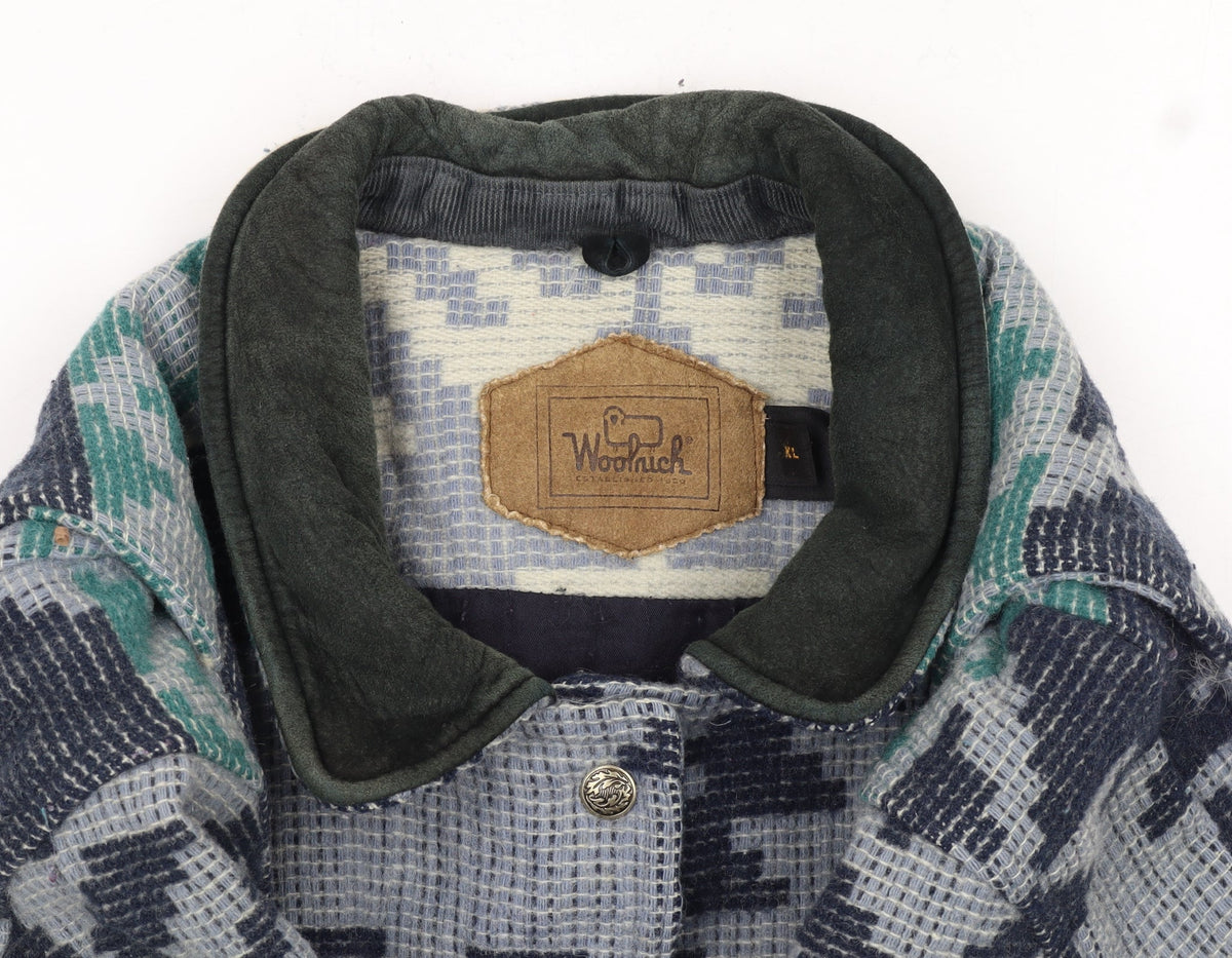 Woolrich Men's Multicoloured Aztec Wool Jacket XL