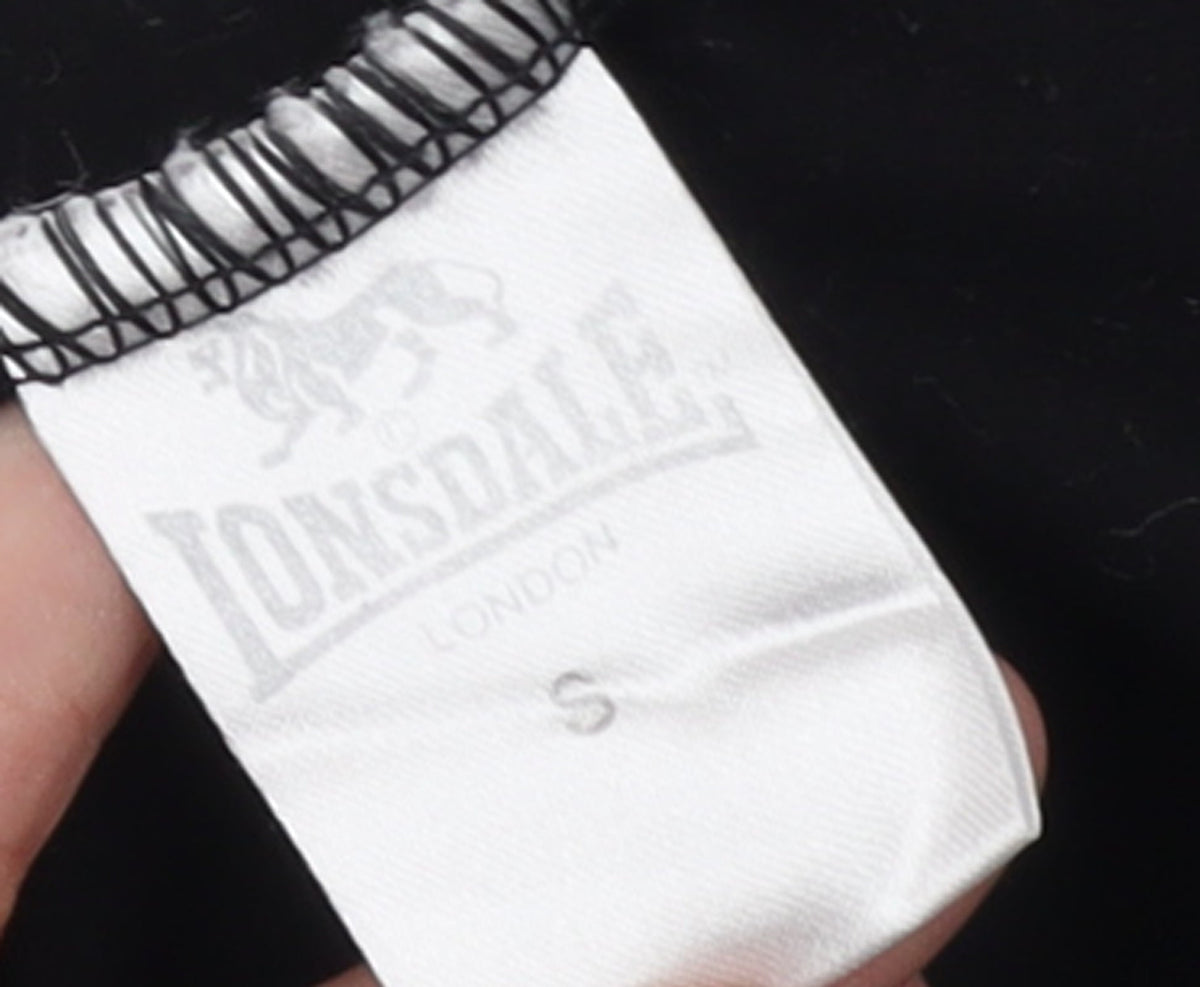 Lonsdale Women's Black Cotton Sleeveless Tank Top Size S