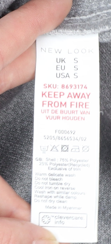 New Look Women Grey Regular Fit Shirt Jacket Size S