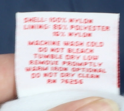 Cardinal Men's Blue Nylon Windbreaker Jacket Size M Lightweight