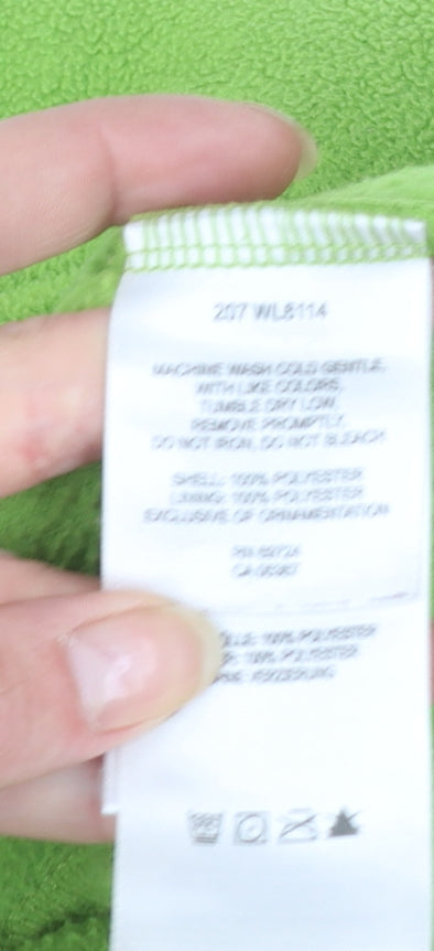 Columbia Women Green Fleece Full Zip Jacket Size S Outdoor