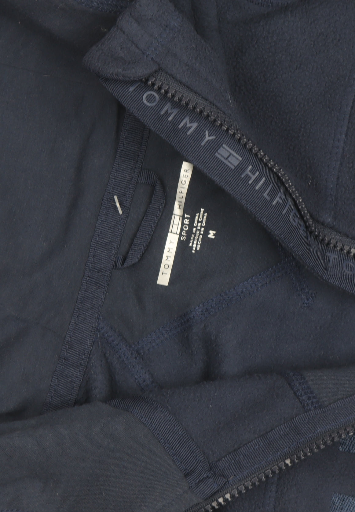 Tommy Hilfiger Men's Blue Full Zip Fleece Hoodie Size M