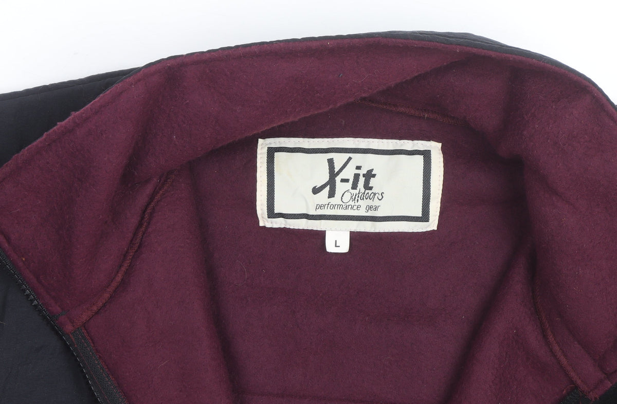 X-it Outdoors Men’s Red Fleece Full Zip Jacket Size L