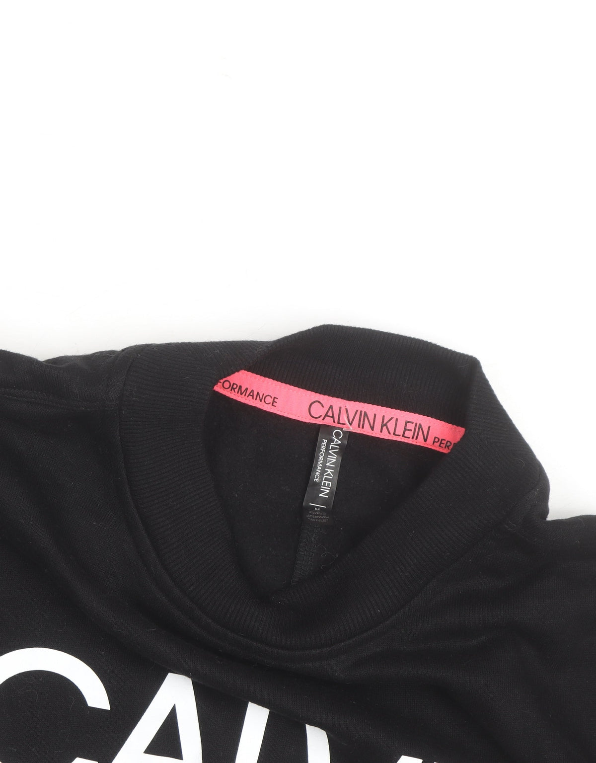 Calvin Klein Women’s Black Logo Crew Neck Pullover Sweatshirt Size M