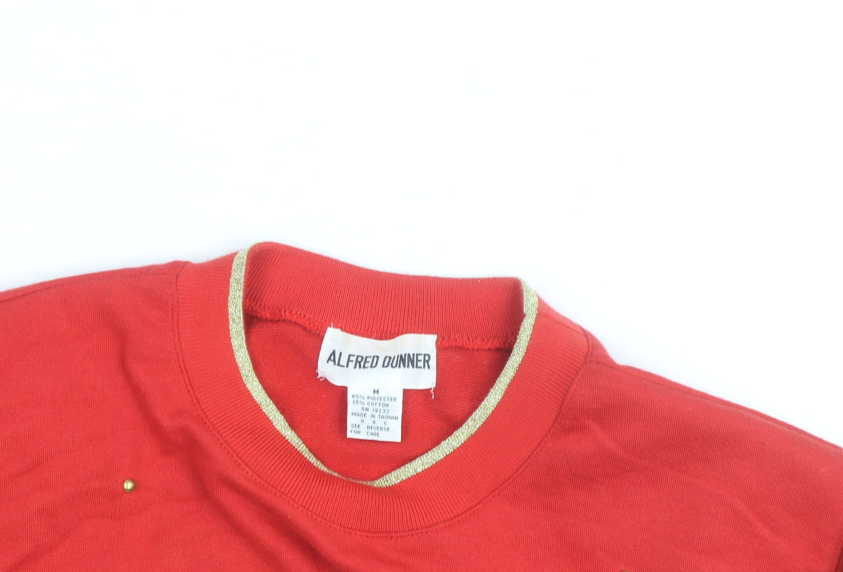 Alfred Dunner Unisex Multicoloured Nautical Graphic Pullover Sweatshirt M