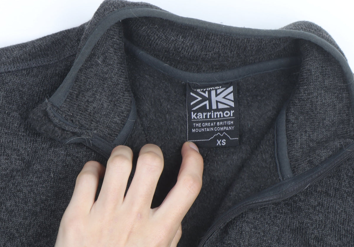 Karrimor Men's Grey XS Fleece 1/4 Zip Pullover Sweatshirt