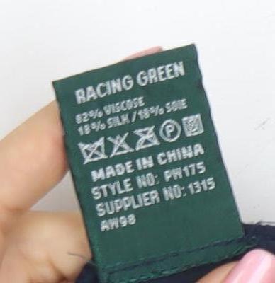Racing Green Womens Blue Velvet Wide-Leg Trousers Size 14