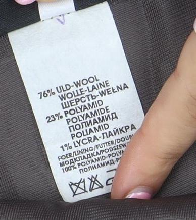 Choise by Danskin Womens Beige Wool Knee Length Skirt Size 12