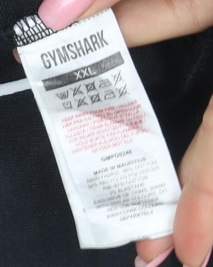 Gymshark Men’s Black XXL Crew Neck Long Sleeve Pullover Sweatshirt