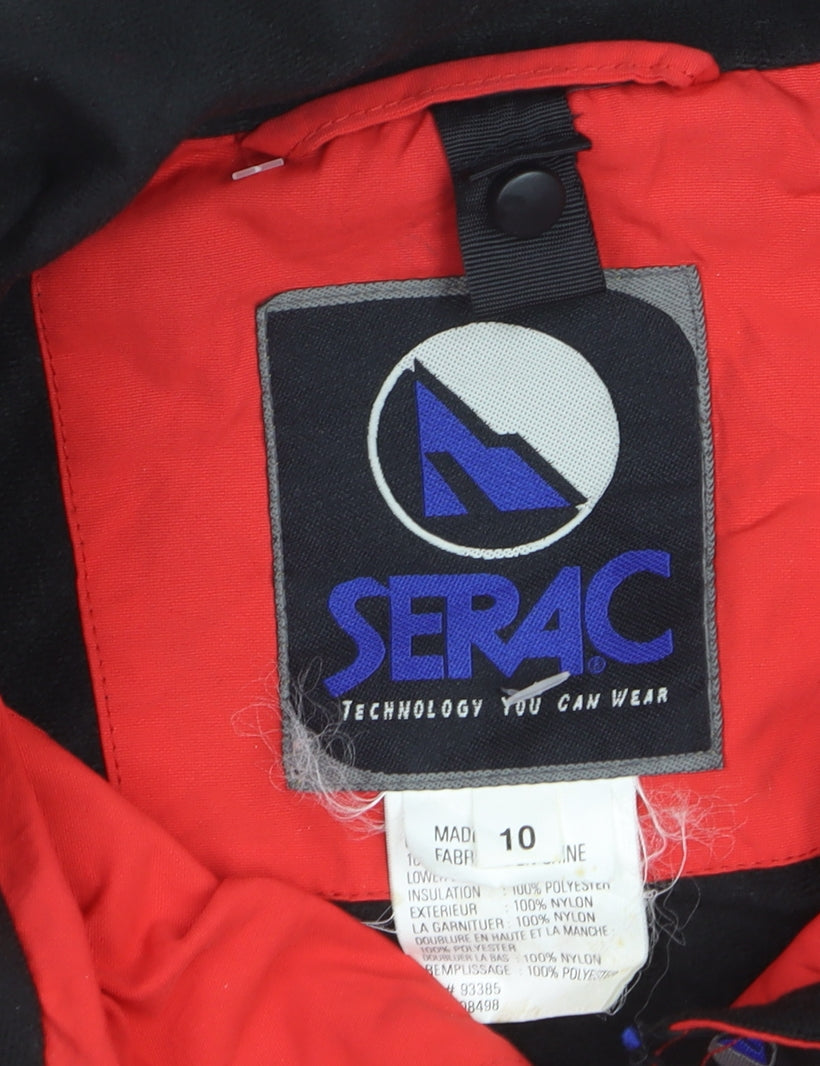 Serac Men's Red Skiing Jacket L Waterproof Windproof Winter Coat
