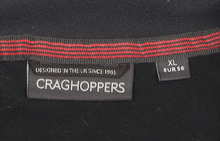 Craghoppers Men's Black XL Fleece 1/4 Zip Pullover Sweatshirt
