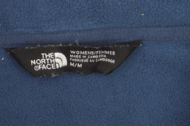 The North Face Womens Blue 1/4 Zip Fleece Pullover Sweatshirt M