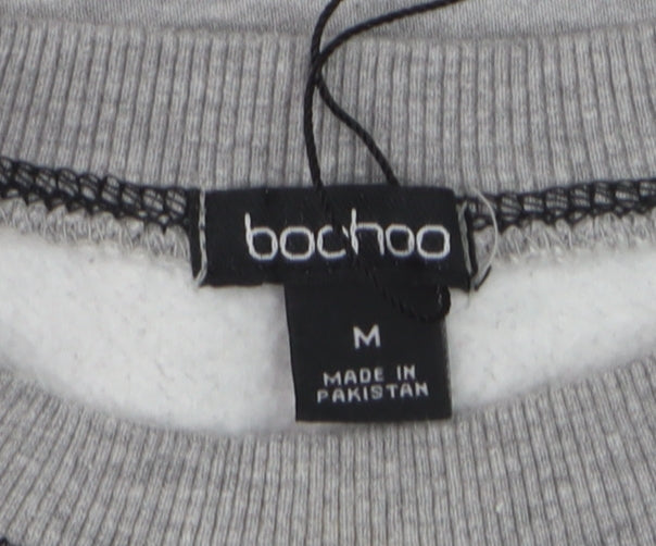 Bochoo Men's Grey Logo Pullover Sweatshirt Medium