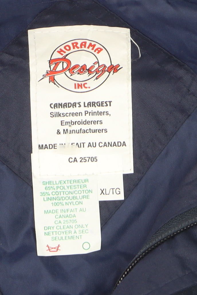 Norama Design Men's Blue XL Bomber Jacket Makita Logo Workwear