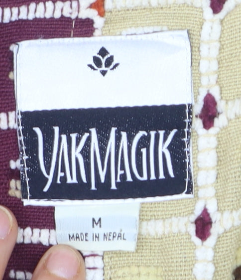 YakMagik Women's Multicoloured Patchwork Blazer Jacket M