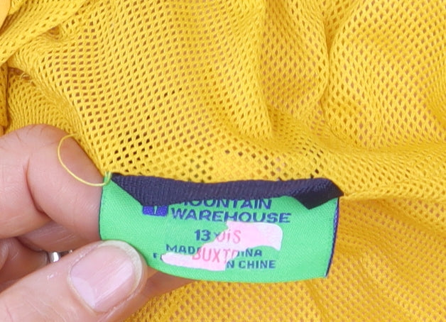 Mountain Warehouse Boys Yellow Hooded Windbreaker Jacket 13 Years