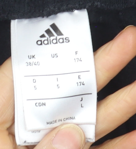 Adidas Men's Black Jogger Activewear Trousers L Side Stripe