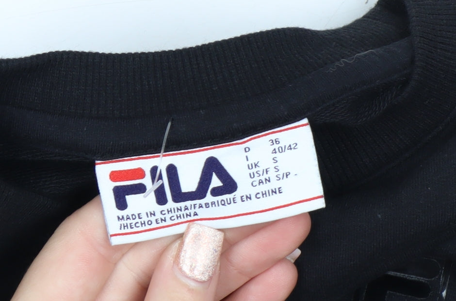 Fila Men's Black Small Pullover Crew Neck Sweatshirt