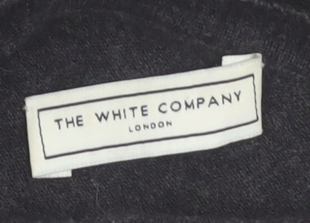 The White Company Women’s Black Merino Wool 3/4 Sleeve Pullover Jumper M