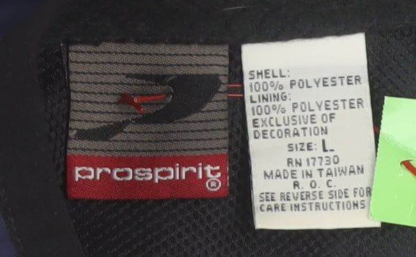 ProSpirit Men's Blue L Windbreaker Jacket Lightweight Zip Pockets