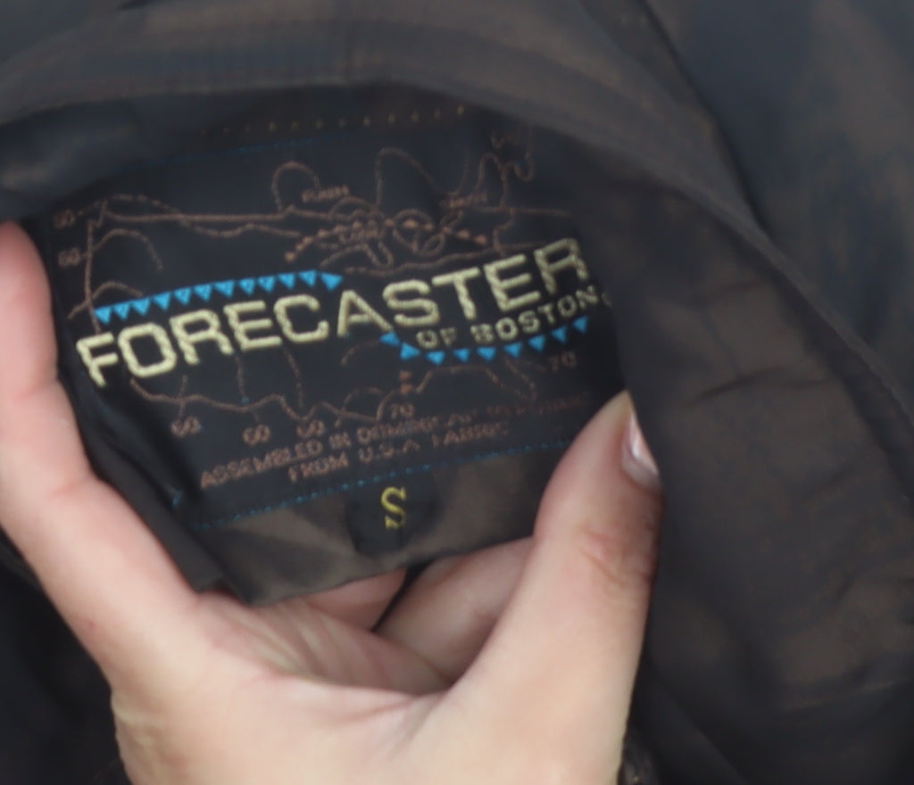 Forecaster of Boston Men's Brown Geometric Mid-Length Coat S
