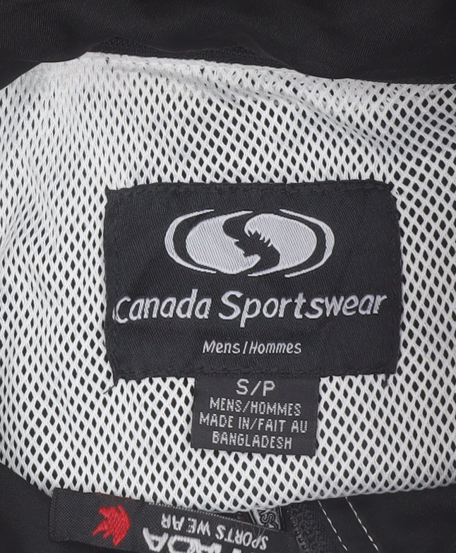 Canada Sportswear Men’s Black Red Softshell Hockey Jacket Size S