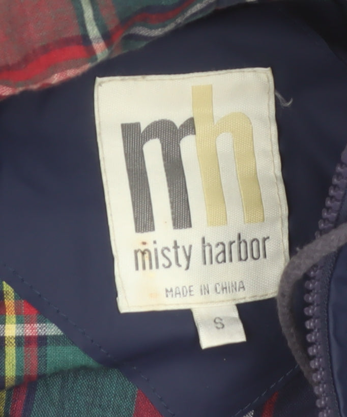 Misty Harbor Men’s Blue Waterproof Hooded Rain Coat S