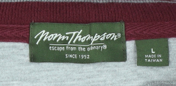 Norm Thompson Mens Red L Pullover Crew Neck Sweatshirt