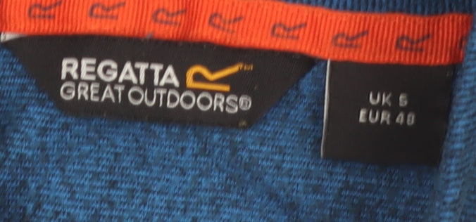 Regatta Men's Blue 1/4 Zip Fleece Pullover Sweatshirt Size S