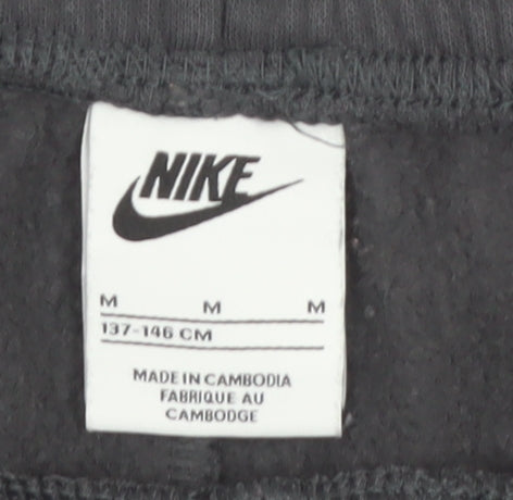Nike Girls Black Jogger Sweatpants M 137-146cm Cotton Blend Casual