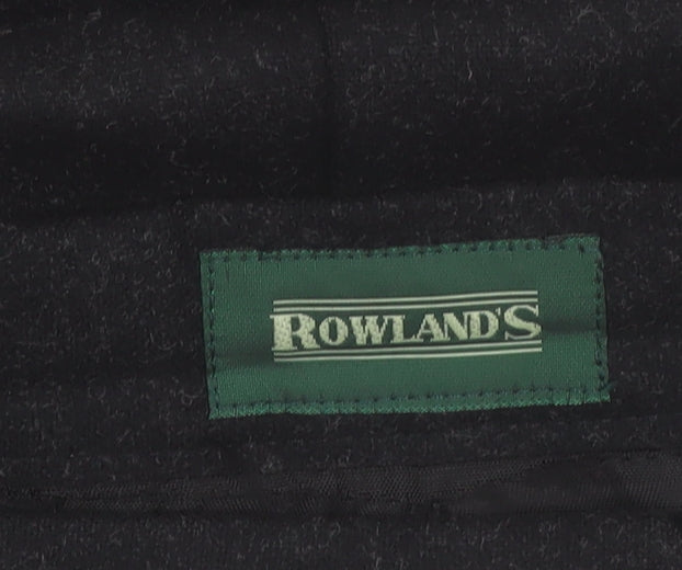 Rowland's Women's Black Wool Blend A-Line Midi Skirt Size 14