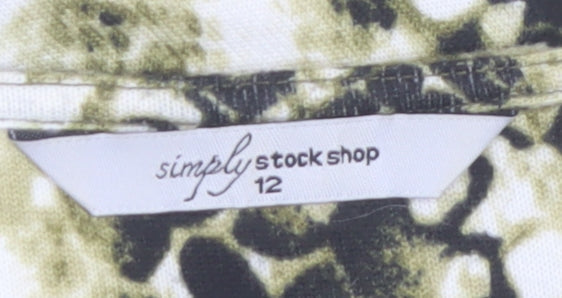 Simply Stock Shop Women's Multicoloured Animal Print 3/4 Sleeve Blouse Size 12