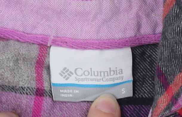 Columbia Womens Multicoloured Small Flannel Check Long Sleeve Button-Up Shirt