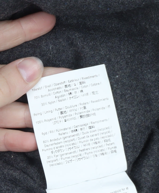 Norse Projects Men's Blue Hooded Down Puffer Jacket Size M