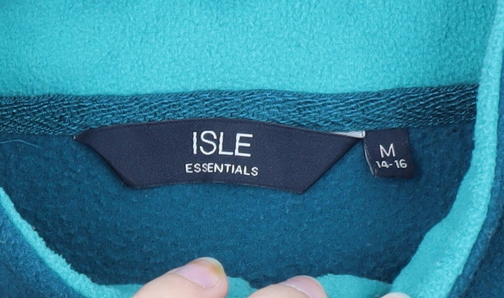 ISLE Essentials Women's Blue Fleece Zip Waistcoat Size M 14-16