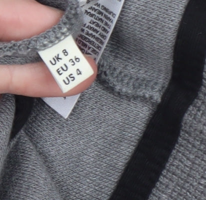 Whistles Women Grey Single-Breasted Blazer Jacket Size 8