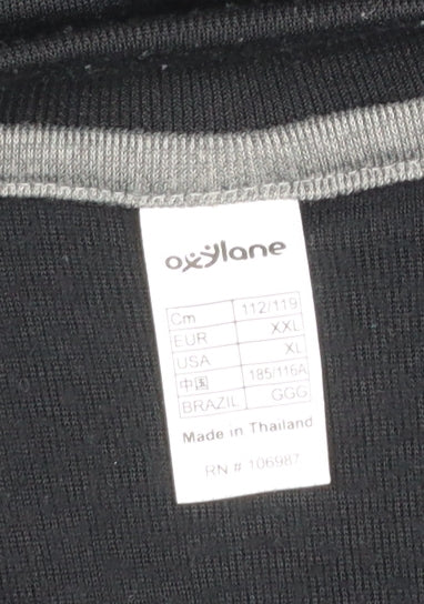 Quechua Men's Black 2XL Long Sleeve 1/4 Zip Hiking Top